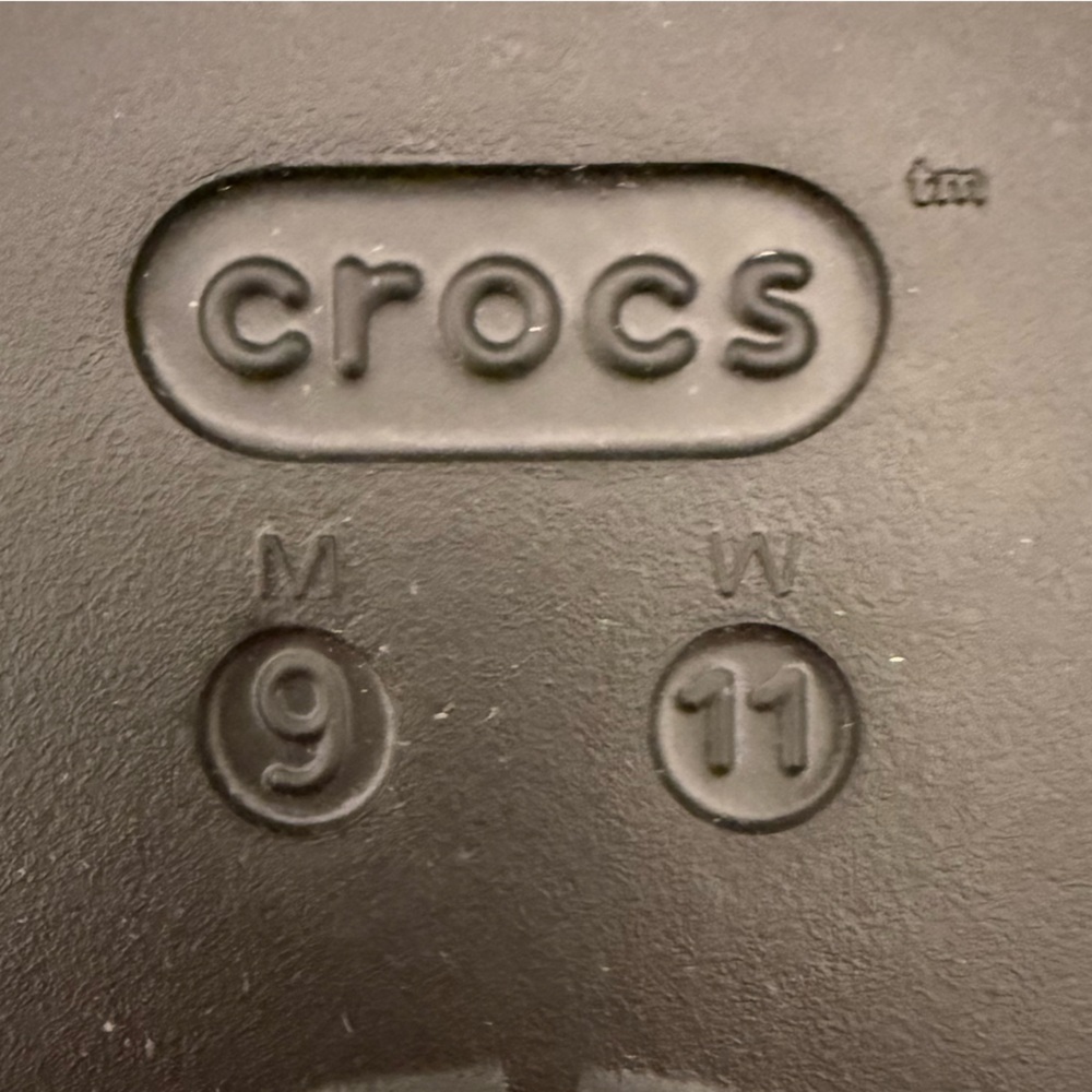 CROCS Classic Slide Black Women Size 11 - Picture 7 of 7